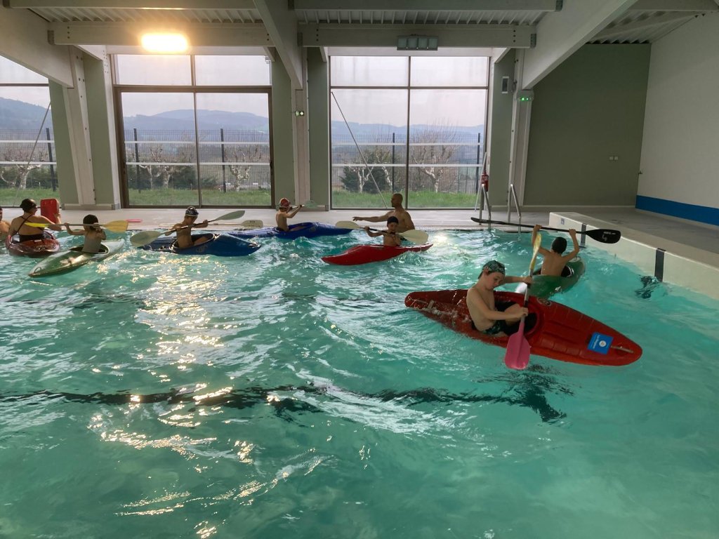 "Kayak en piscine"