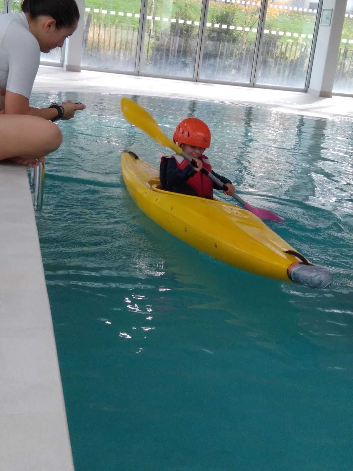 "Kayak en piscine"