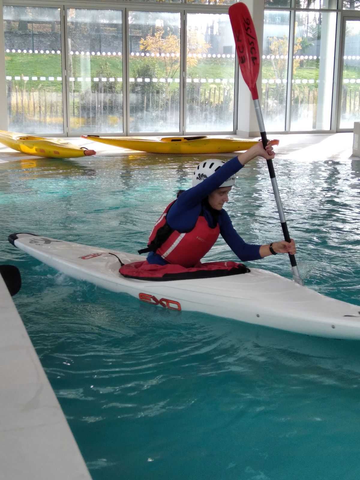 "Kayak en piscine"