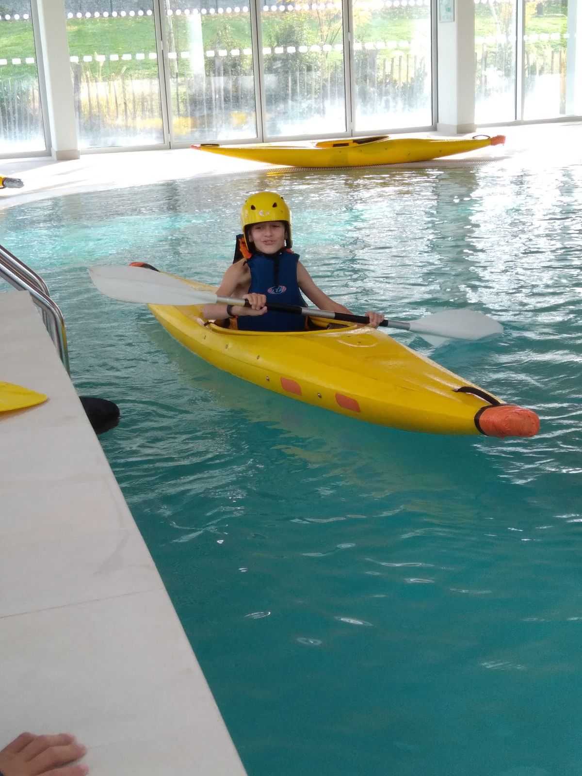 "Kayak en piscine"