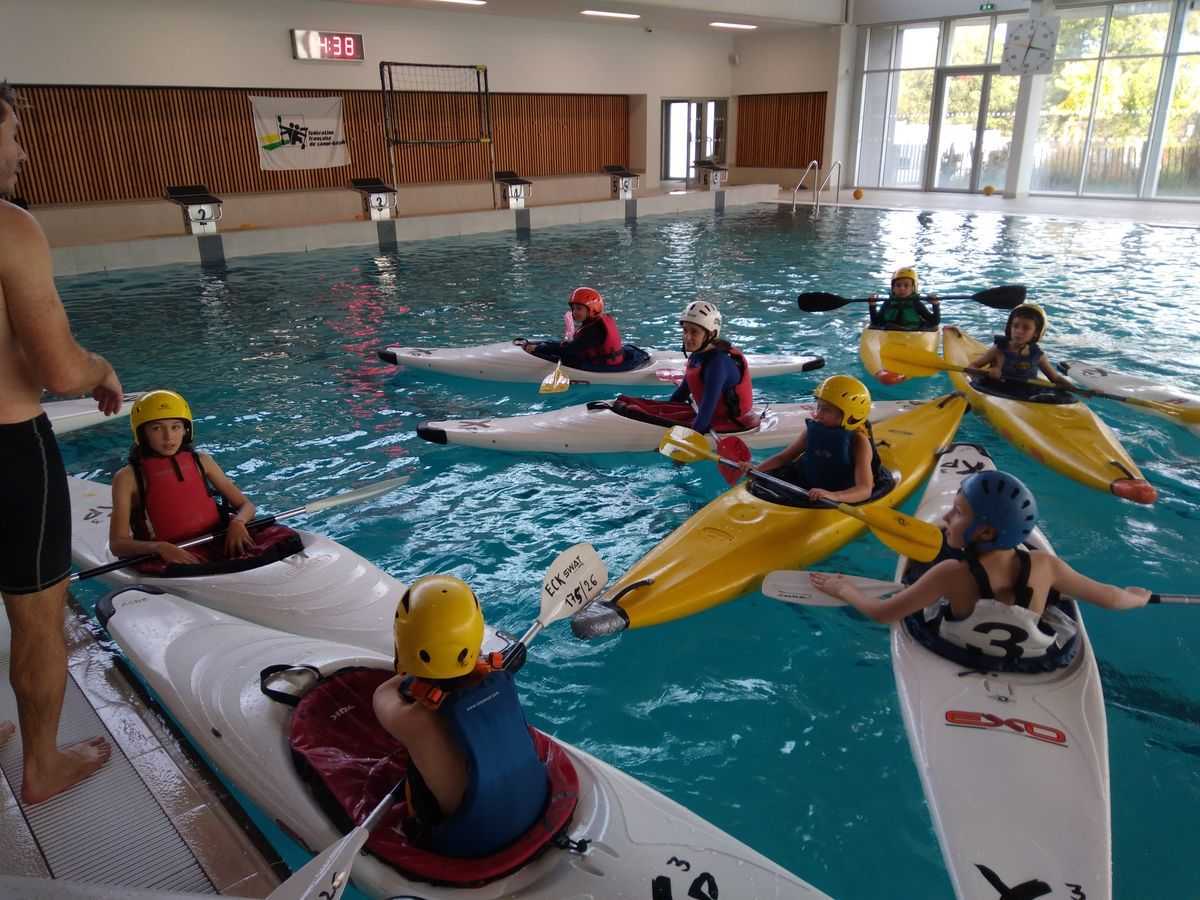 "Kayak en piscine"